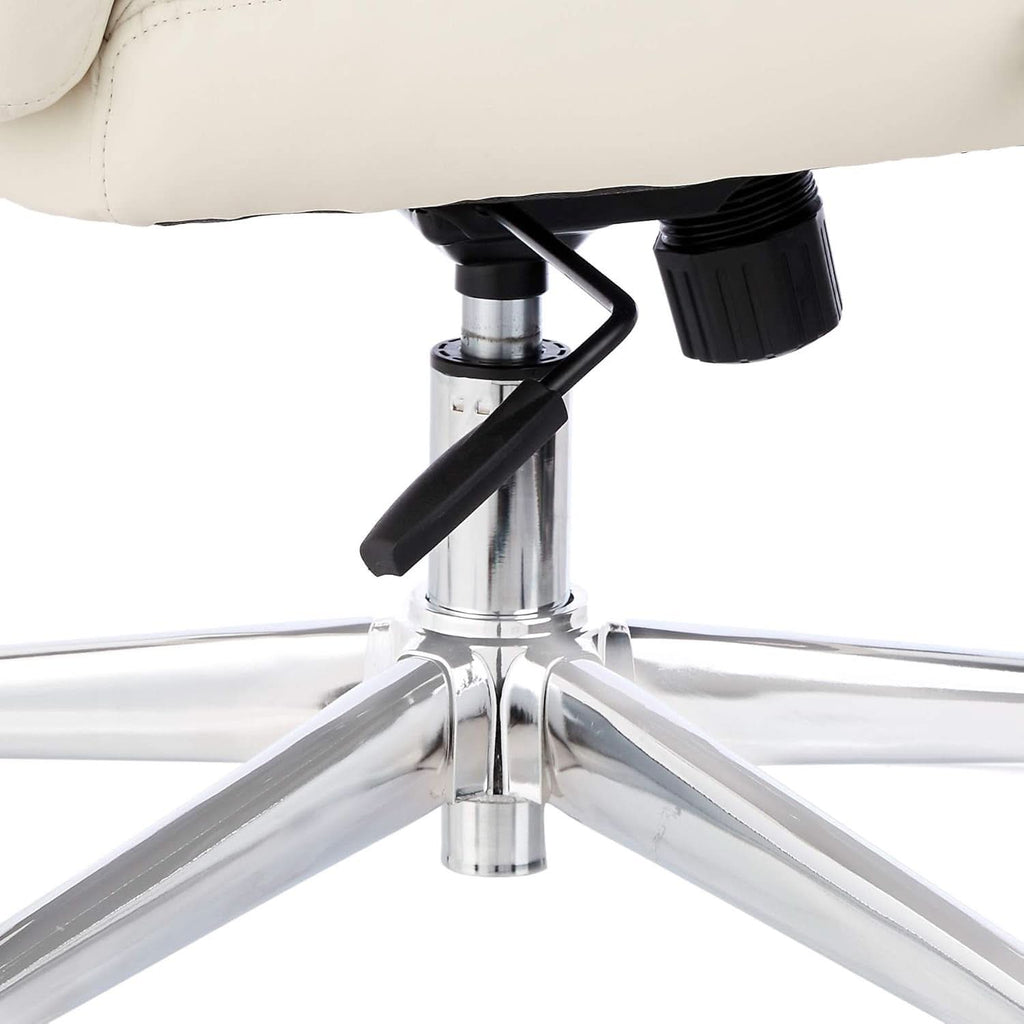Ivory Executive Desk Chair With Oversized Cushion 275Lb