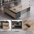 Spacious Executive Desk With Ample Storage Drawers