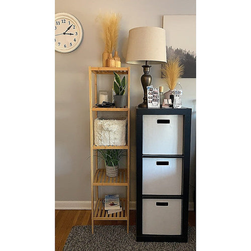 5 Tier Bookshelf Storage Bookcase Shelving Unit for Home Office