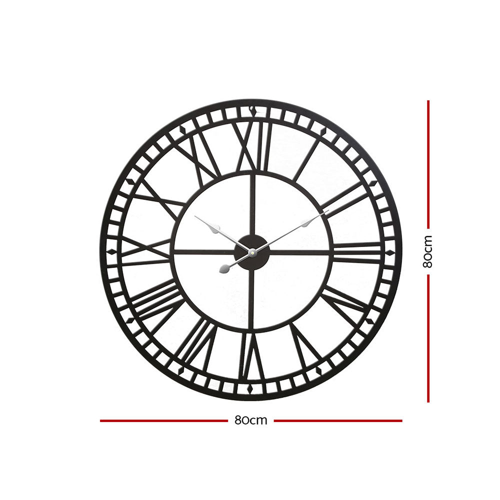 NNEDSZ Wall Clock Large Modern Vintage Retro Metal Clocks Handmade Home Office Decor