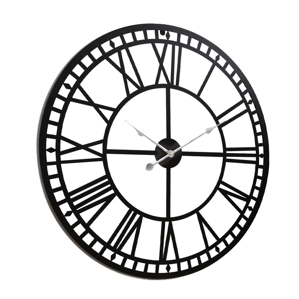 NNEDSZ Wall Clock Large Modern Vintage Retro Metal Clocks Handmade Home Office Decor