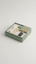 Leadership gift box with sage and gold packaging